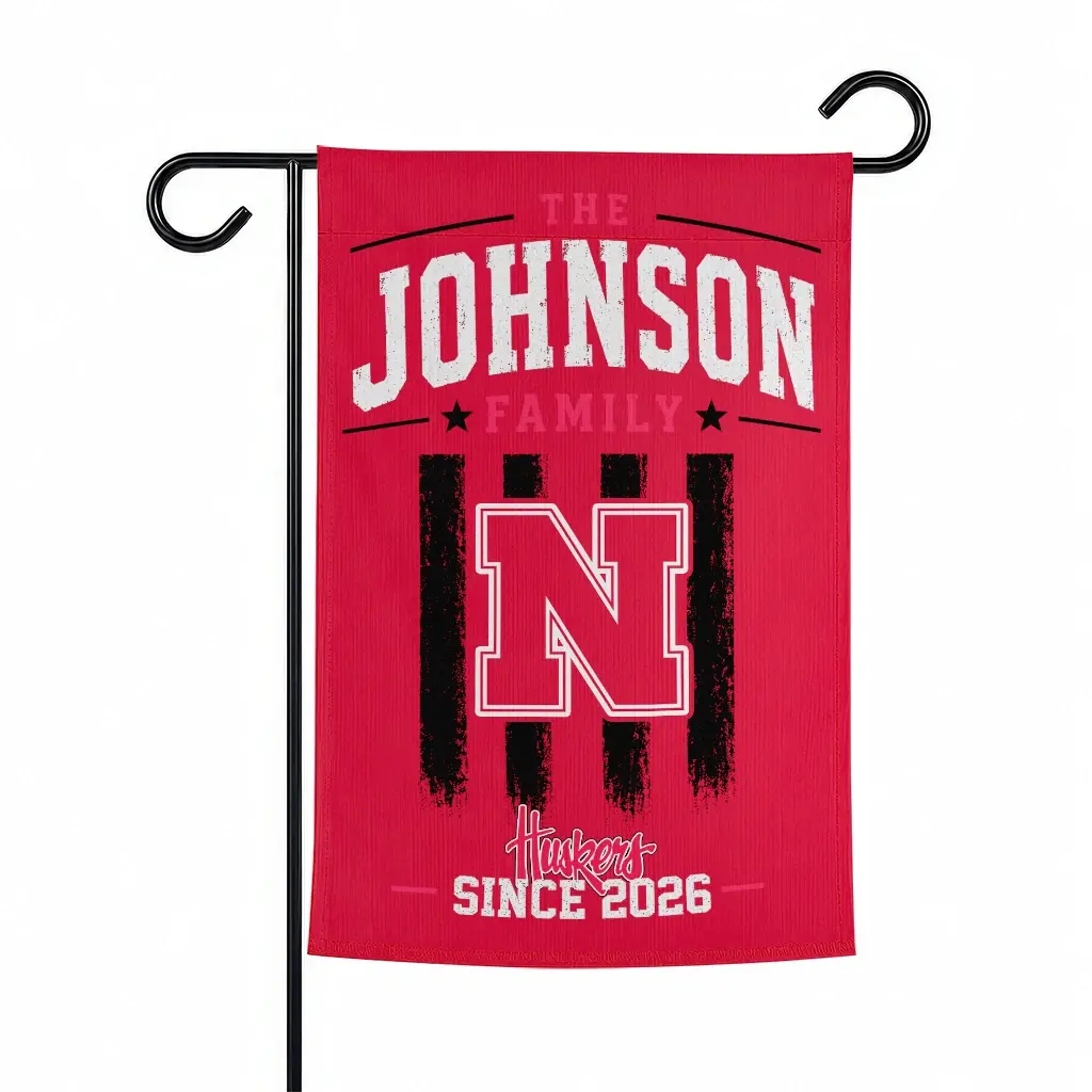 Nebraska Cornhuskers Garden Flag Customized Distressed Stripes Red Best Selling Nebraska Cornhuskers Garden Flag Customized Distressed Stripes Red Best Selling