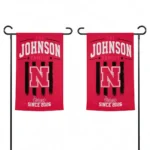 Nebraska Cornhuskers Garden Flag Customized Distressed Stripes Red Best Selling
