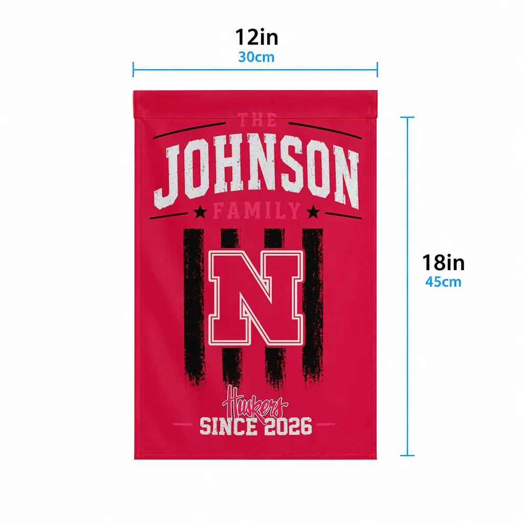 Nebraska Cornhuskers Garden Flag Customized Distressed Stripes Red High Quality Nebraska Cornhuskers Garden Flag Customized Distressed Stripes Red High Quality