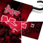 Nebraska Cornhuskers Garden Flag Customized Laurel Wreath Red Best Selling