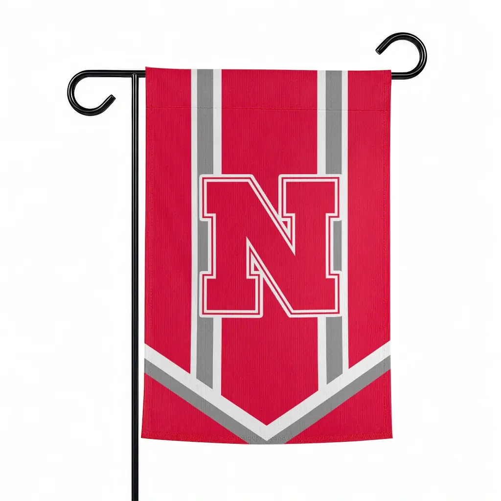 Nebraska Cornhuskers Garden Flag Personalized Chevron Stripes Red Best Selling Nebraska Cornhuskers Garden Flag Personalized Chevron Stripes Red Best Selling