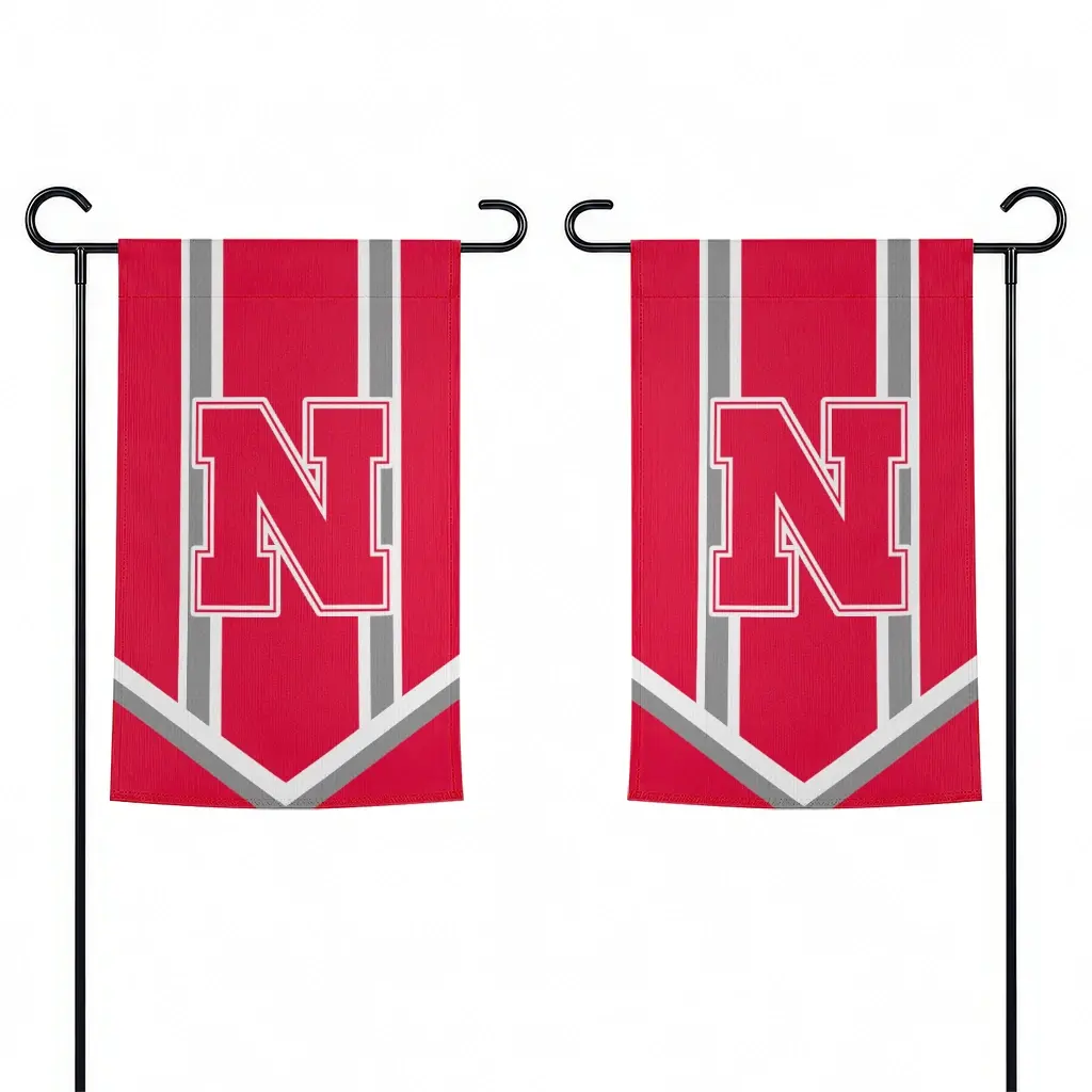 Nebraska Cornhuskers Garden Flag Personalized Chevron Stripes Red Fashion Forward Nebraska Cornhuskers Garden Flag Personalized Chevron Stripes Red Fashion Forward