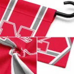 Nebraska Cornhuskers Garden Flag Personalized Chevron Stripes Red Best Selling