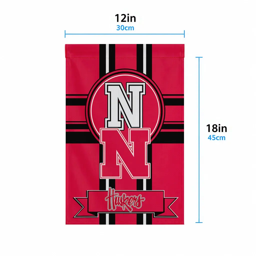 Nebraska Cornhuskers Garden Flag Personalized Circle Medallion Red High Quality Nebraska Cornhuskers Garden Flag Personalized Circle Medallion Red High Quality