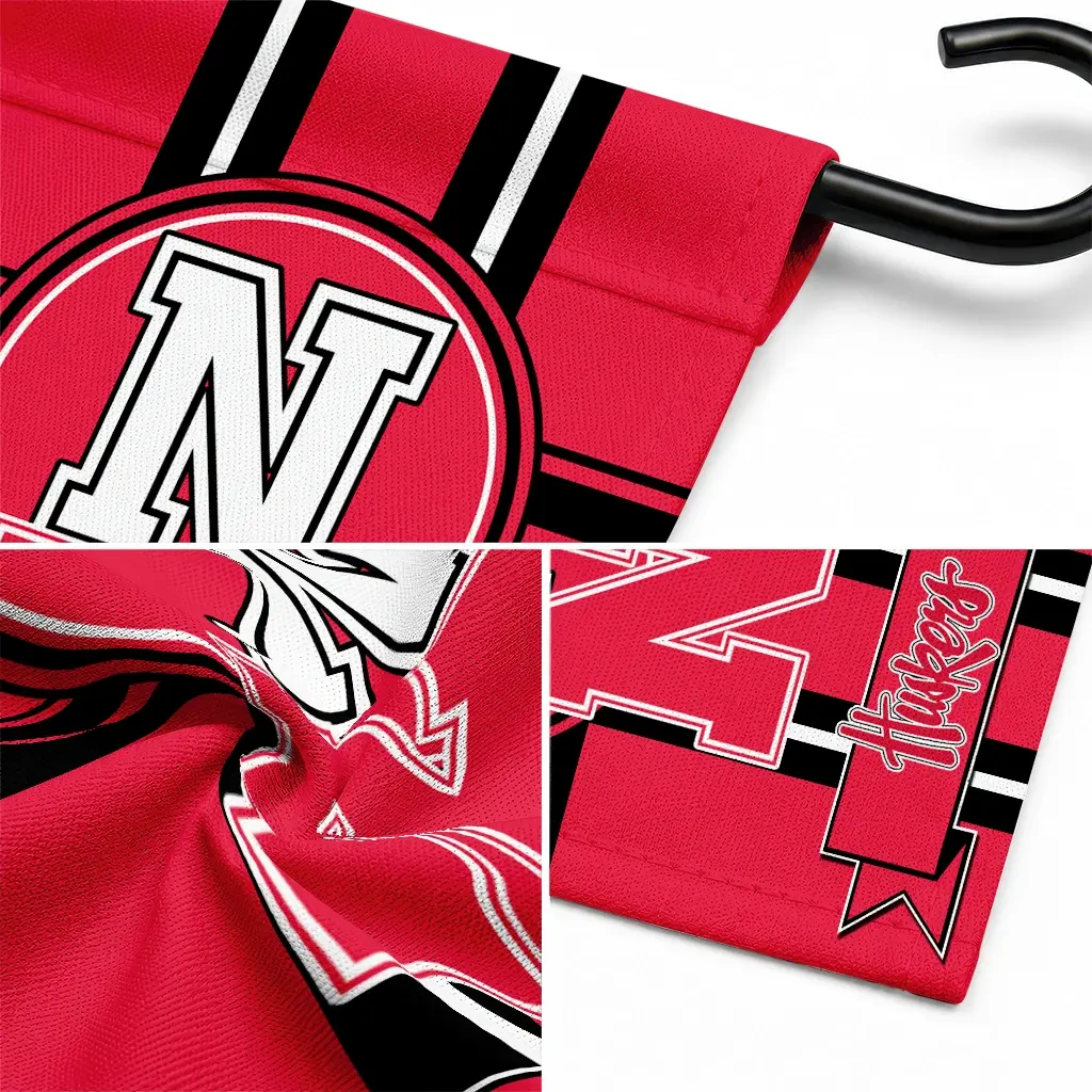 Nebraska Cornhuskers Garden Flag Personalized Circle Medallion Red Latest Model Nebraska Cornhuskers Garden Flag Personalized Circle Medallion Red Latest Model