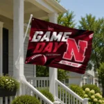 Nebraska Cornhuskers House Flag Custom Action Streaks Red Best Selling