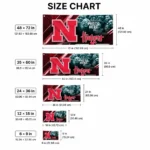 Nebraska Cornhuskers House Flag Custom Diagonal Stripes Red Best Selling