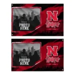 Nebraska Cornhuskers House Flag Customized Framed Photo Red Black Best Selling