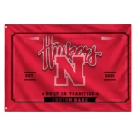 Nebraska Cornhuskers House Flag Personalized Ornate Border Red Best Selling