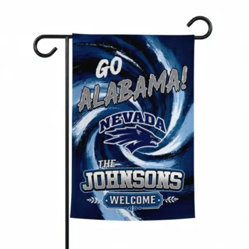 Nevada Wolf Pack Garden Flag Custom Swirl Vortex Blue Best Selling