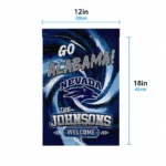 Nevada Wolf Pack Garden Flag Custom Swirl Vortex Blue Best Selling