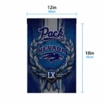 Nevada Wolf Pack Garden Flag Customized Laurel Wreath Blue Best Selling