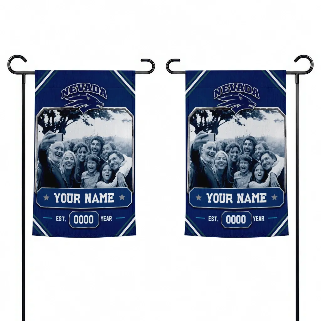 Nevada Wolf Pack Garden Flag Customized Photo Frame Blue Fashion Forward Nevada Wolf Pack Garden Flag Customized Photo Frame Blue Fashion Forward