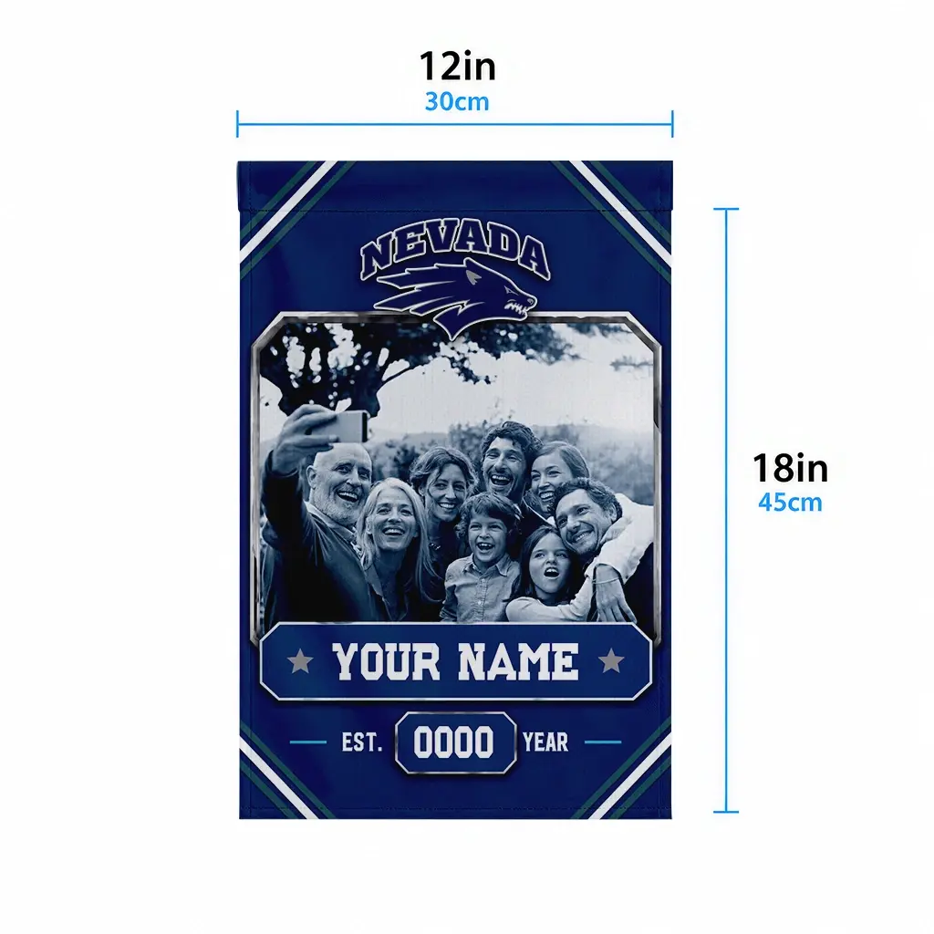 Nevada Wolf Pack Garden Flag Customized Photo Frame Blue High Quality Nevada Wolf Pack Garden Flag Customized Photo Frame Blue High Quality