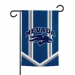 Nevada Wolf Pack Garden Flag Personalized Chevron Stripes Blue Best Selling
