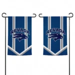 Nevada Wolf Pack Garden Flag Personalized Chevron Stripes Blue Best Selling
