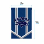 Nevada Wolf Pack Garden Flag Personalized Chevron Stripes Blue Best Selling