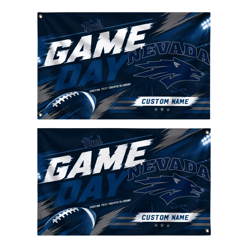 Nevada Wolf Pack House Flag Custom Action Streaks Blue Fashion Forward Nevada Wolf Pack House Flag Custom Action Streaks Blue Fashion Forward