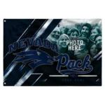 Nevada Wolf Pack House Flag Custom Diagonal Stripes Blue Best Selling