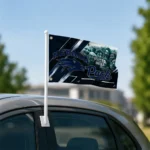 Nevada Wolf Pack House Flag Custom Diagonal Stripes Blue Best Selling