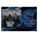 Nevada Wolf Pack House Flag Customized Framed Photo Blue Black Best Selling