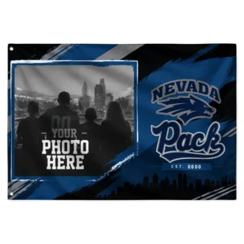 Nevada Wolf Pack House Flag Customized Framed Photo Blue Black Best Selling