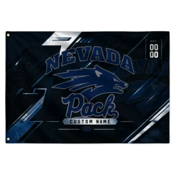 Nevada Wolf Pack House Flag Customized Speed Slashes Blue Best Selling