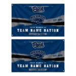 Nevada Wolf Pack House Flag Personalized Brushed Streaks Blue Best Selling