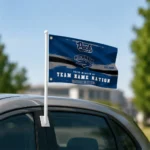 Nevada Wolf Pack House Flag Personalized Brushed Streaks Blue Best Selling