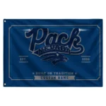 Nevada Wolf Pack House Flag Personalized Ornate Border Blue Best Selling