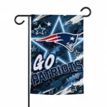 New England Patriots Garden Flag Custom Glowing Star Blue Best Selling