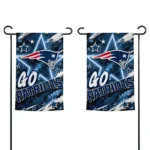 New England Patriots Garden Flag Custom Glowing Star Blue Best Selling