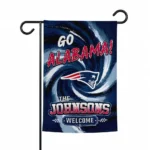 New England Patriots Garden Flag Custom Swirl Vortex Blue Best Selling