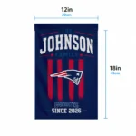 New England Patriots Garden Flag Customized Distressed Stripes Blue Best Selling