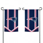 New England Patriots Garden Flag Personalized Chevron Stripes Blue Best Selling