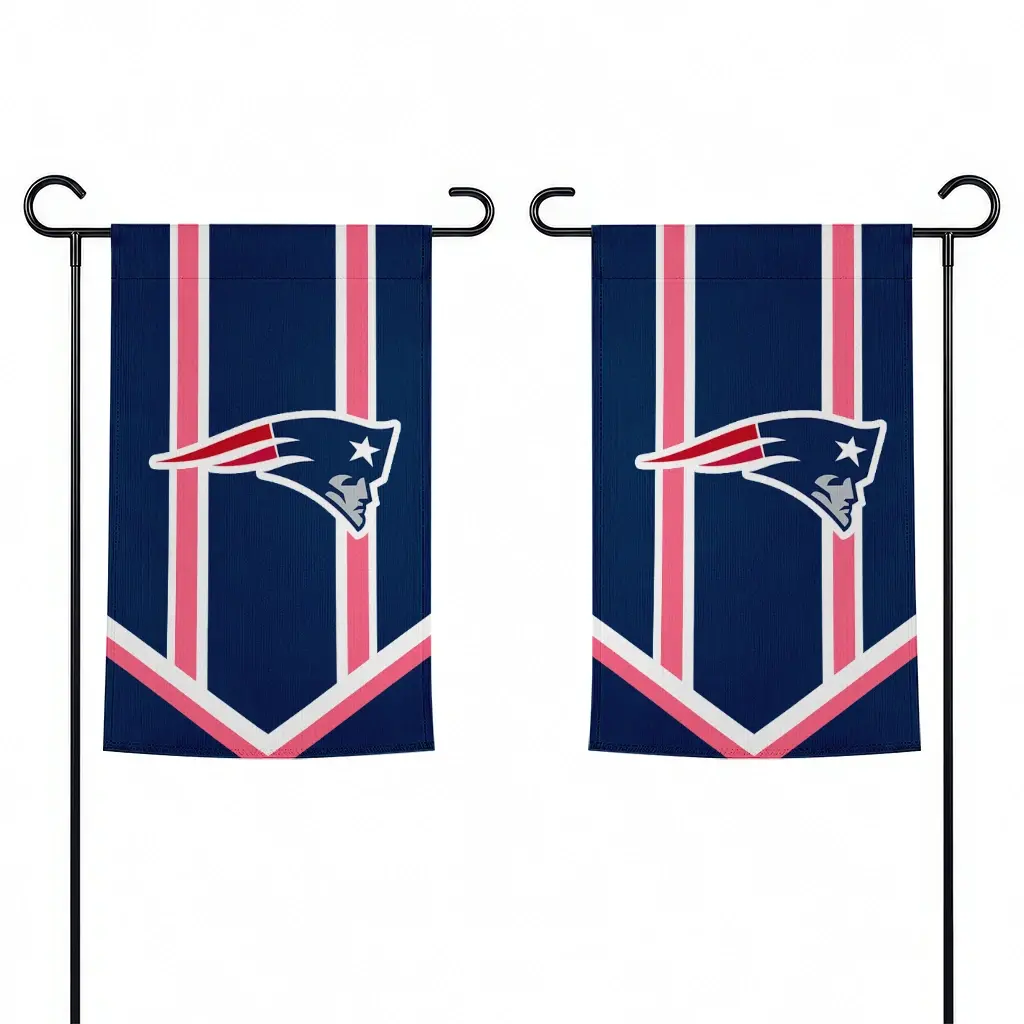 New England Patriots Garden Flag Personalized Chevron Stripes Blue Fashion Forward New England Patriots Garden Flag Personalized Chevron Stripes Blue Fashion Forward