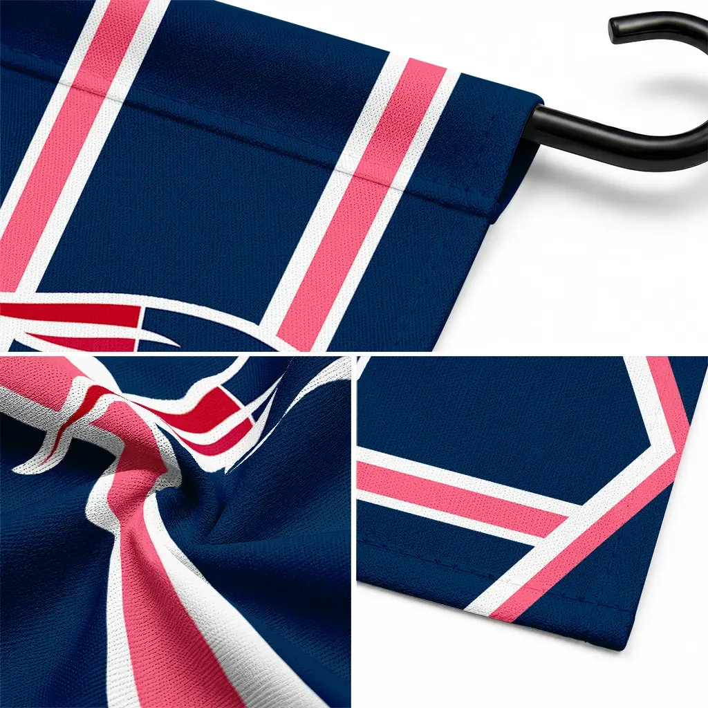 New England Patriots Garden Flag Personalized Chevron Stripes Blue Latest Model New England Patriots Garden Flag Personalized Chevron Stripes Blue Latest Model