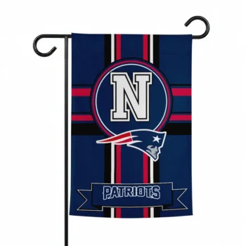 New England Patriots Garden Flag Personalized Circle Medallion Blue Best Selling