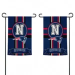 New England Patriots Garden Flag Personalized Circle Medallion Blue Best Selling
