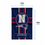 New England Patriots Garden Flag Personalized Circle Medallion Blue Best Selling