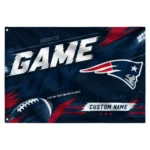 New England Patriots House Flag Custom Action Streaks Blue Best Selling