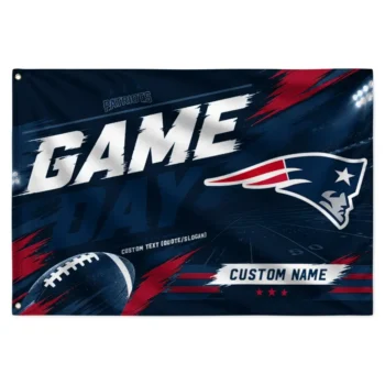 New England Patriots House Flag Custom Action Streaks Blue Best Selling