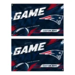 New England Patriots House Flag Custom Action Streaks Blue Best Selling