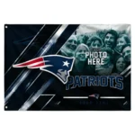 New England Patriots House Flag Custom Diagonal Stripes Blue Best Selling