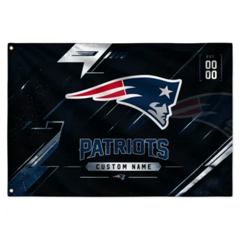 New England Patriots House Flag Customized Speed Slashes Blue Best Selling