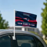 New England Patriots House Flag Personalized Brushed Streaks Blue Best Selling