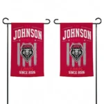New Mexico Lobos Garden Flag Custom Distressed Stripes Red Best Selling