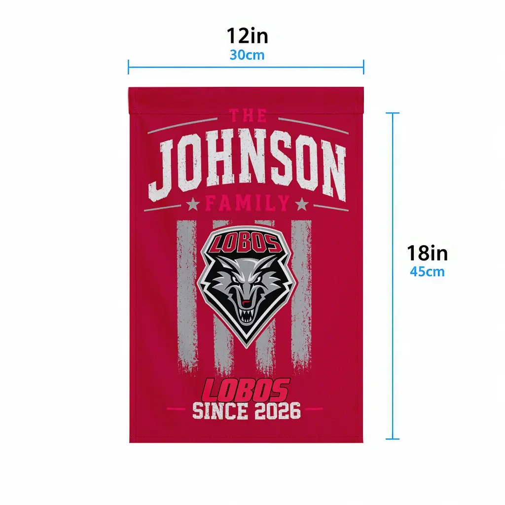 New Mexico Lobos Garden Flag Custom Distressed Stripes Red High Quality New Mexico Lobos Garden Flag Custom Distressed Stripes Red High Quality