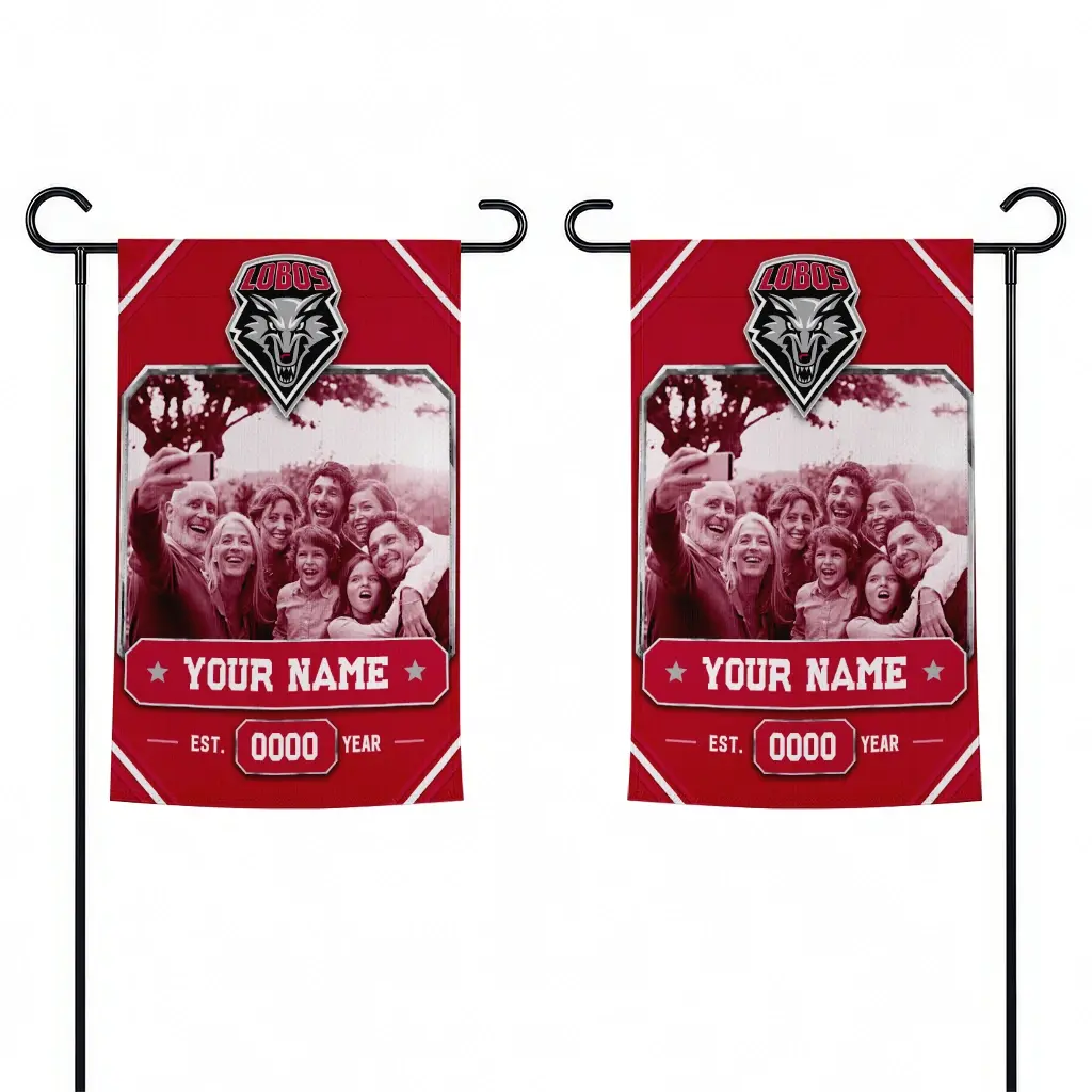 New Mexico Lobos Garden Flag Custom Photo Frame Red Fashion Forward New Mexico Lobos Garden Flag Custom Photo Frame Red Fashion Forward