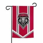 New Mexico Lobos Garden Flag Customized Chevron Stripes Red Best Selling